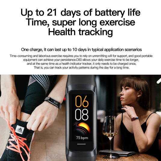 Fit Pro + Smart Health Fitness Activity Tracker | AMOLED 1.1"