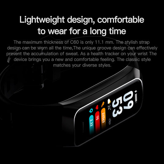 Fit Pro + Smart Health Fitness Activity Tracker | AMOLED 1.1"