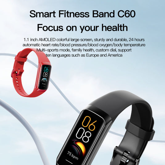 Fit Pro + Smart Health Fitness Activity Tracker | AMOLED 1.1"