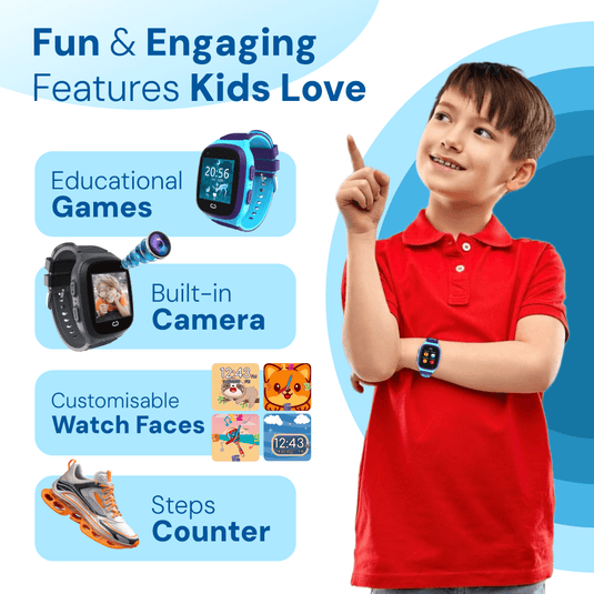 4G Kids Smart Watch ULTRA - AGPS, Video Call, SOS, Games *New Model*