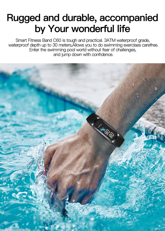 Fit Pro + Smart Health Fitness Activity Tracker | AMOLED 1.1"