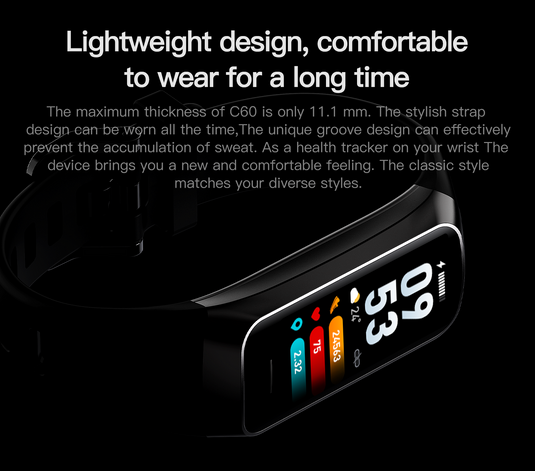 Fit Pro + Smart Health Fitness Activity Tracker | AMOLED 1.1"