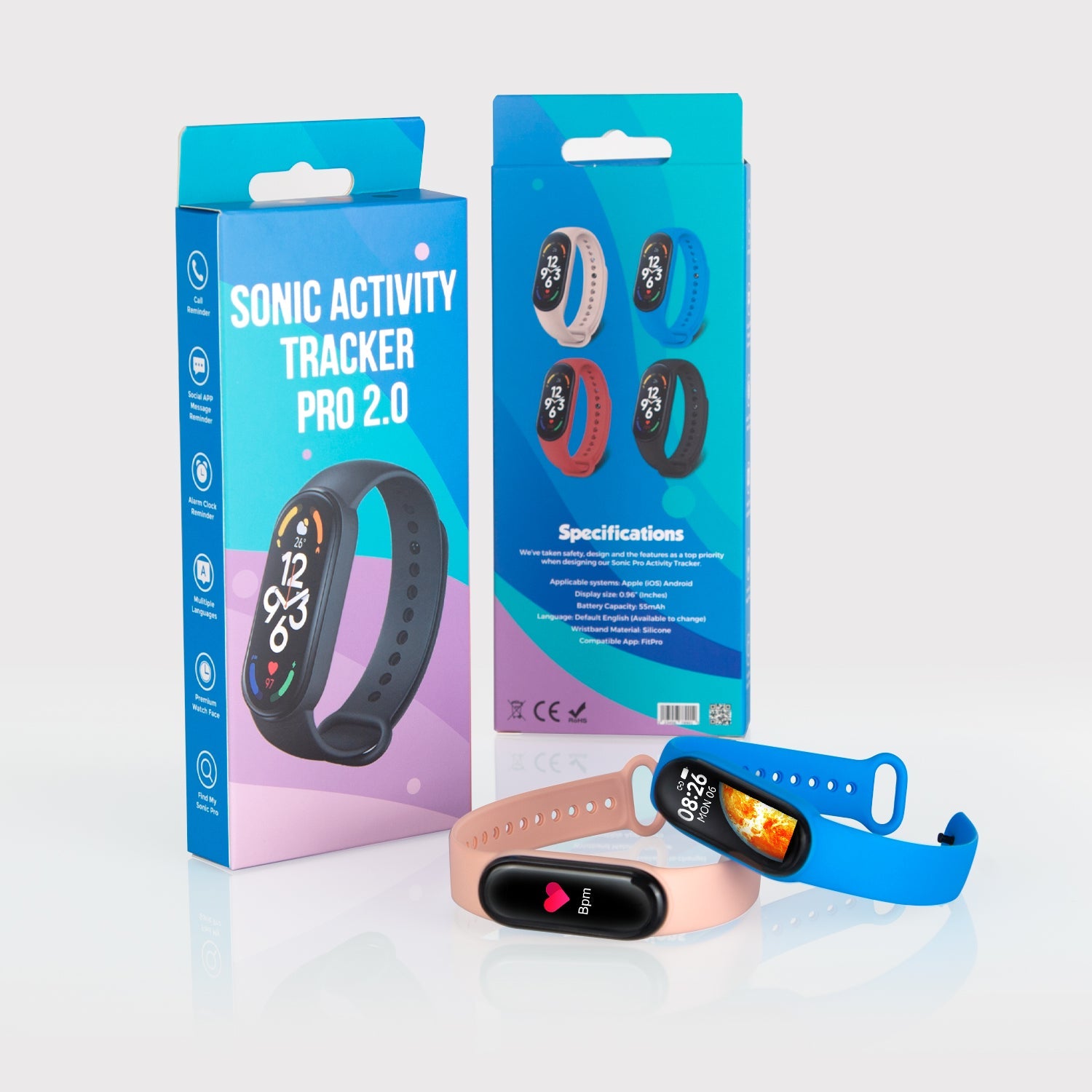 Kids Sonic Activity Tracker 2.0 (For Kids & Adults) Kids Smartwatch